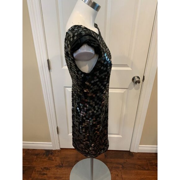 Robert Rodriguez Sleeveless Sheath Dress W/ Black & Silver Sequins Size 4 NWT! - Picture 4 of 9